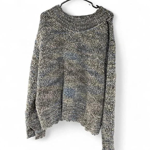 Free People Chunky Knit Cotton Candy Pullover - Large - Picture 2 of 6